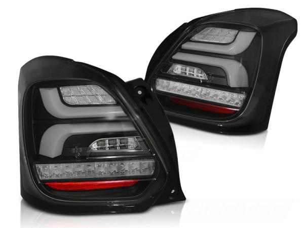 LED Lightbar Rückleuchten für Suzuki Swift V AZ 17- Schwarz dynamischer Blinker